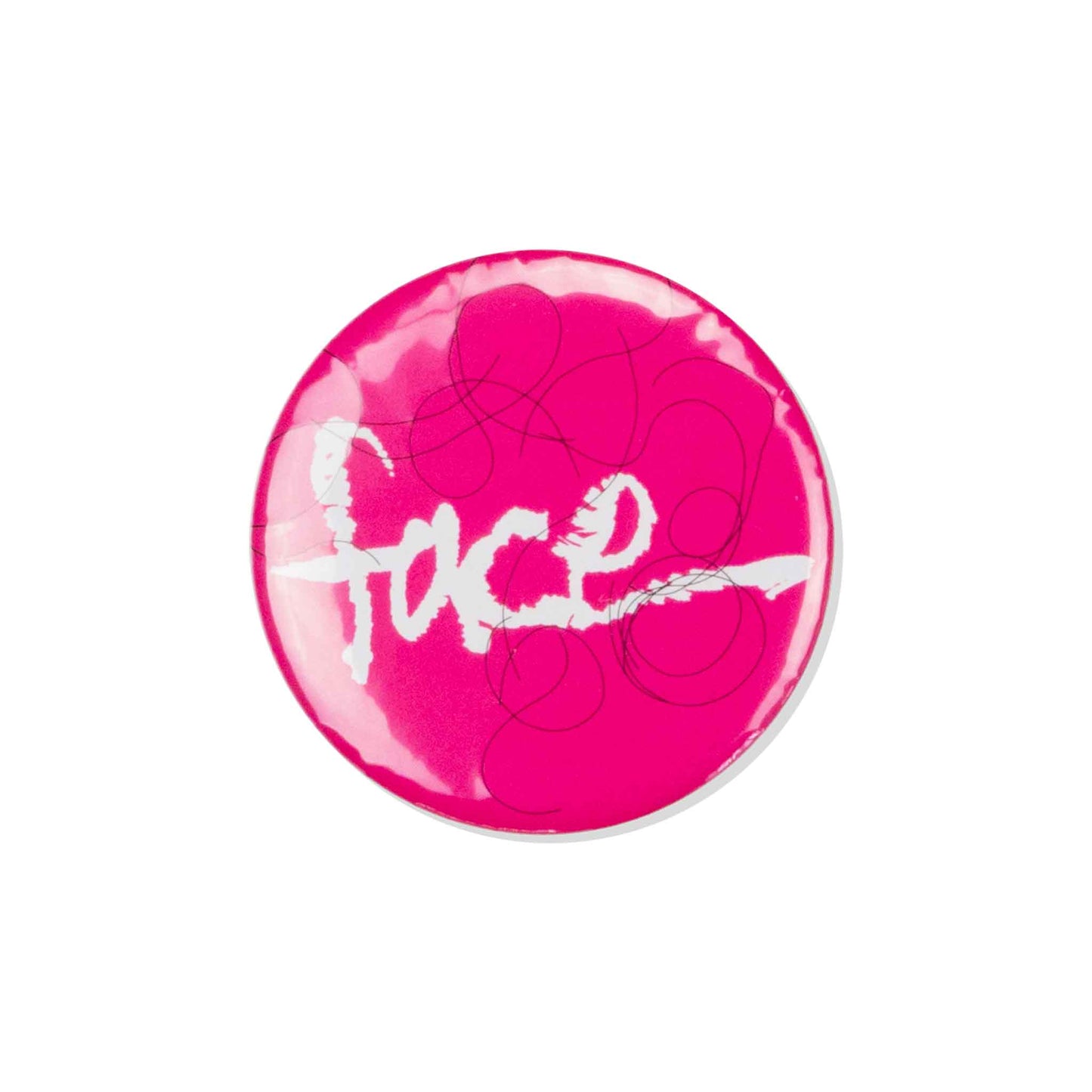 FACE logo plus hair button badge