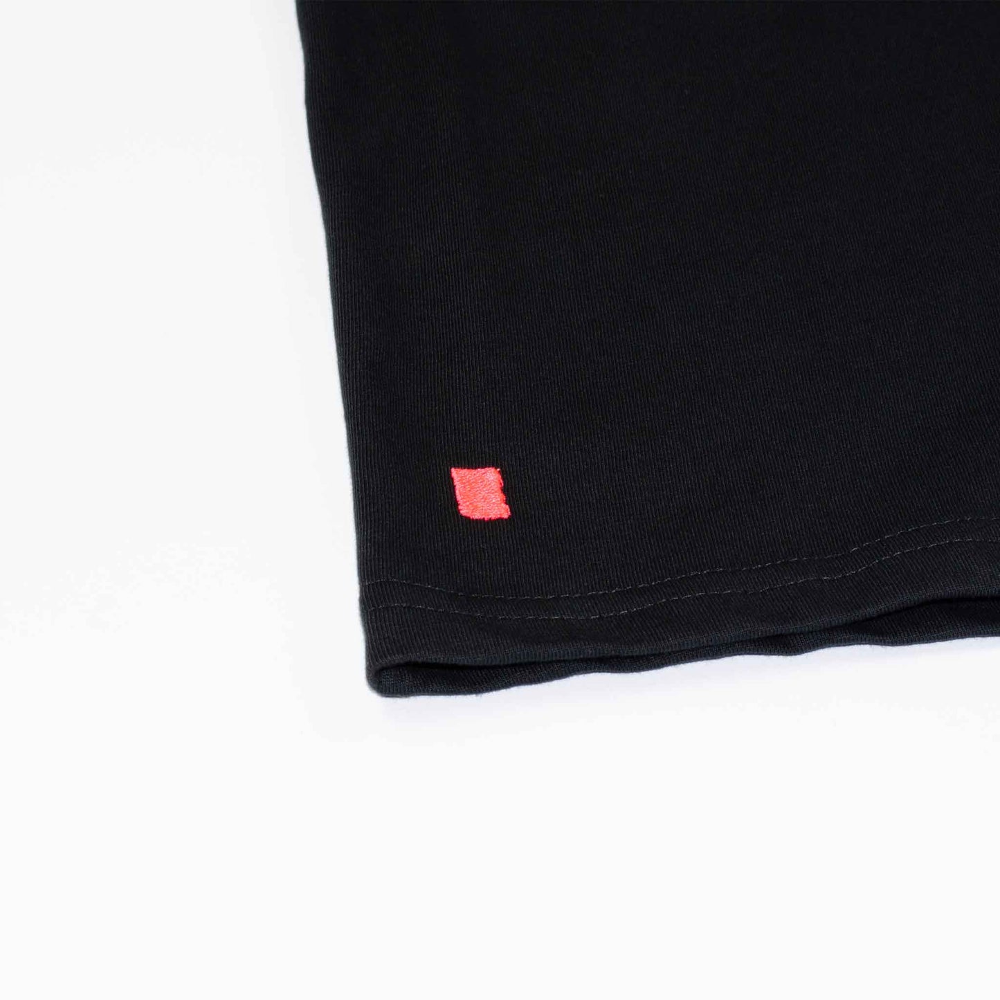 Unisex puff print design black short sleeve t shirt
