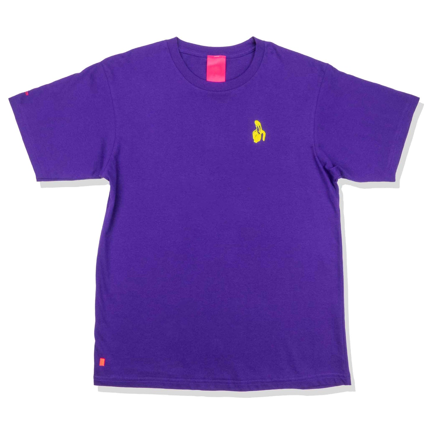 Purple Embroidered Banana Screenprint T-shirt